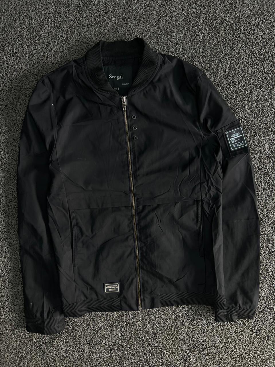 Urban Bomber Jacket – Lightweight Zip-Up Casual Jacket with Utility Sleeve Pocket