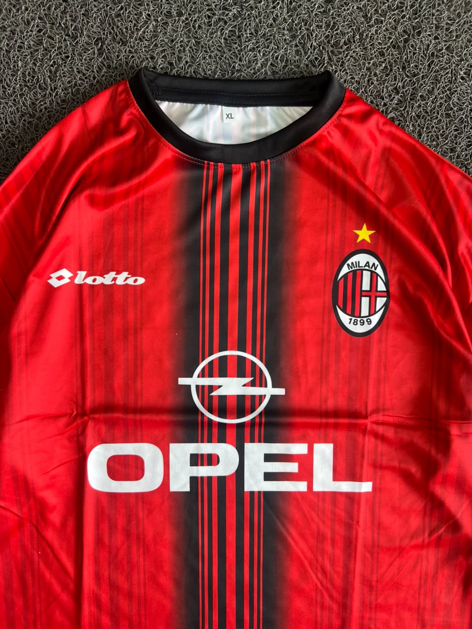 AC Milan Lotto Maldini #3 Home Football Five Sleeve Jersey
