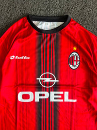 AC Milan Lotto Maldini #3 Home Football Five Sleeve Jersey