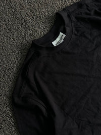 Saint Louis Plain Black Crew Neck T-Shirt