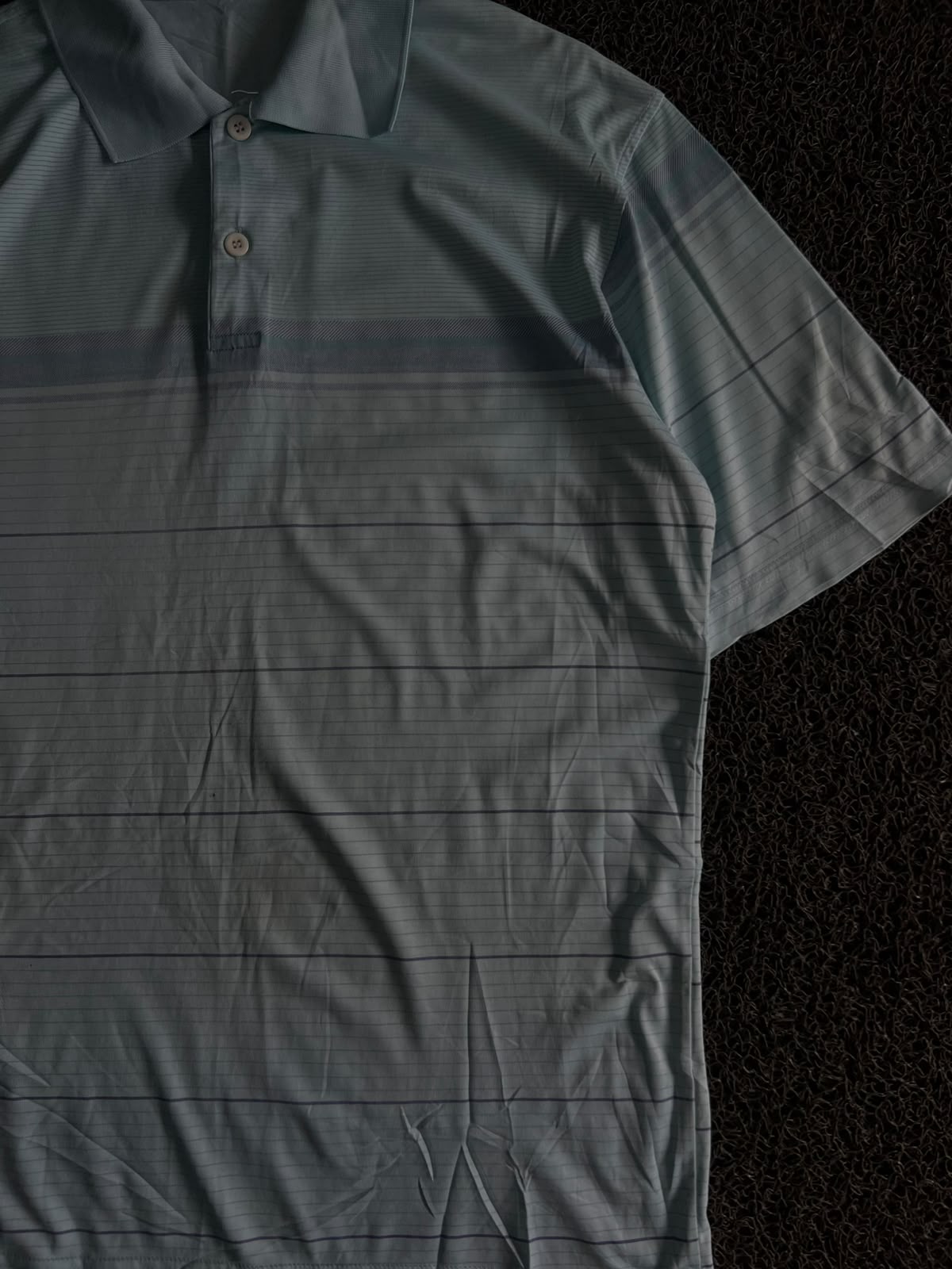 Men's Light Blue Striped Polo T-Shirt – Classic Casual Fit