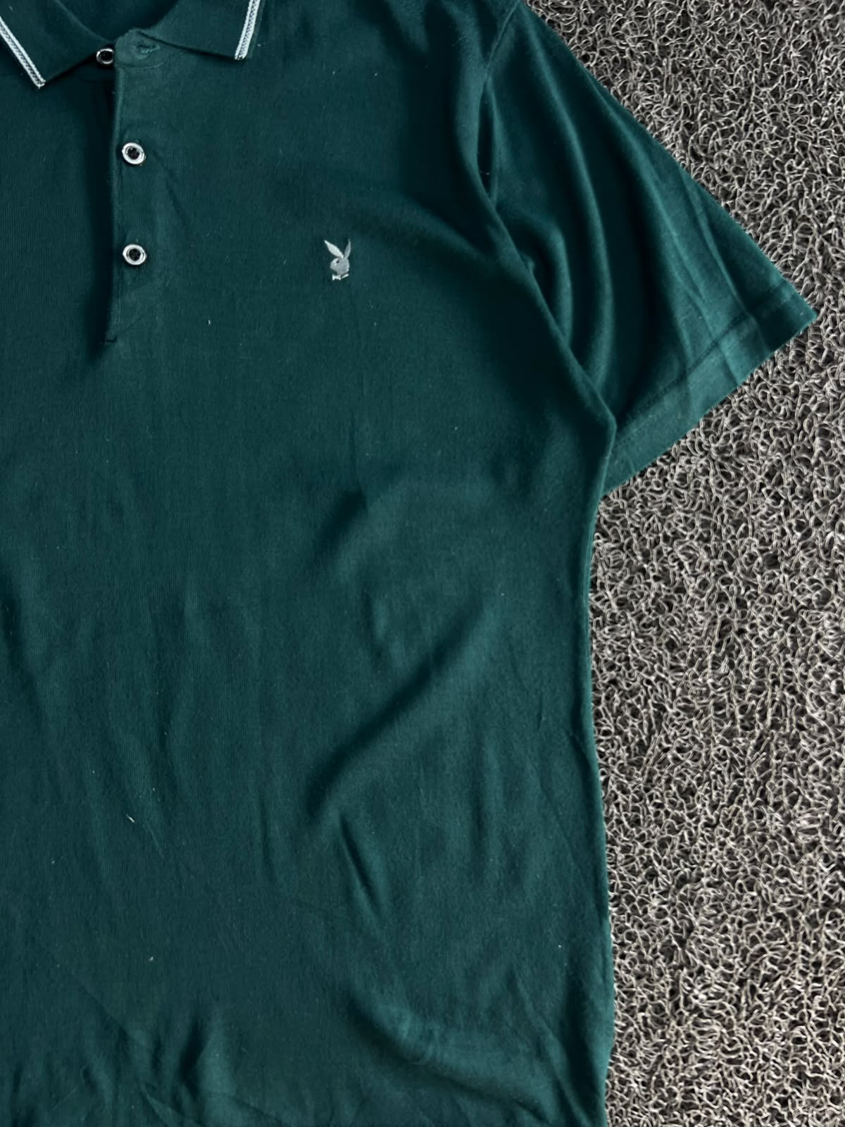 Vintage Teal Green Playboy Polo T-Shirt