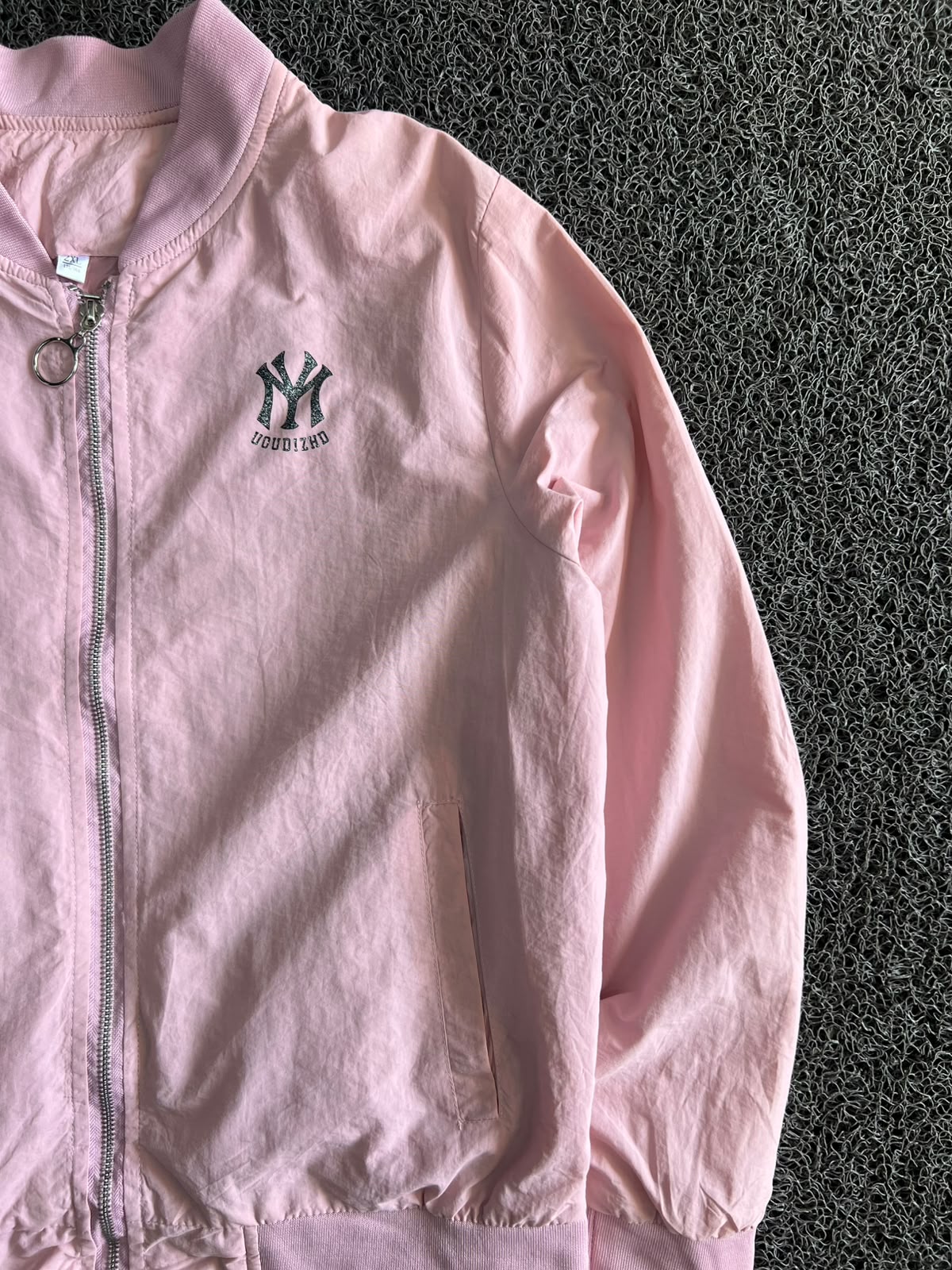 NY Embroidered Lightweight Bomber Jacket