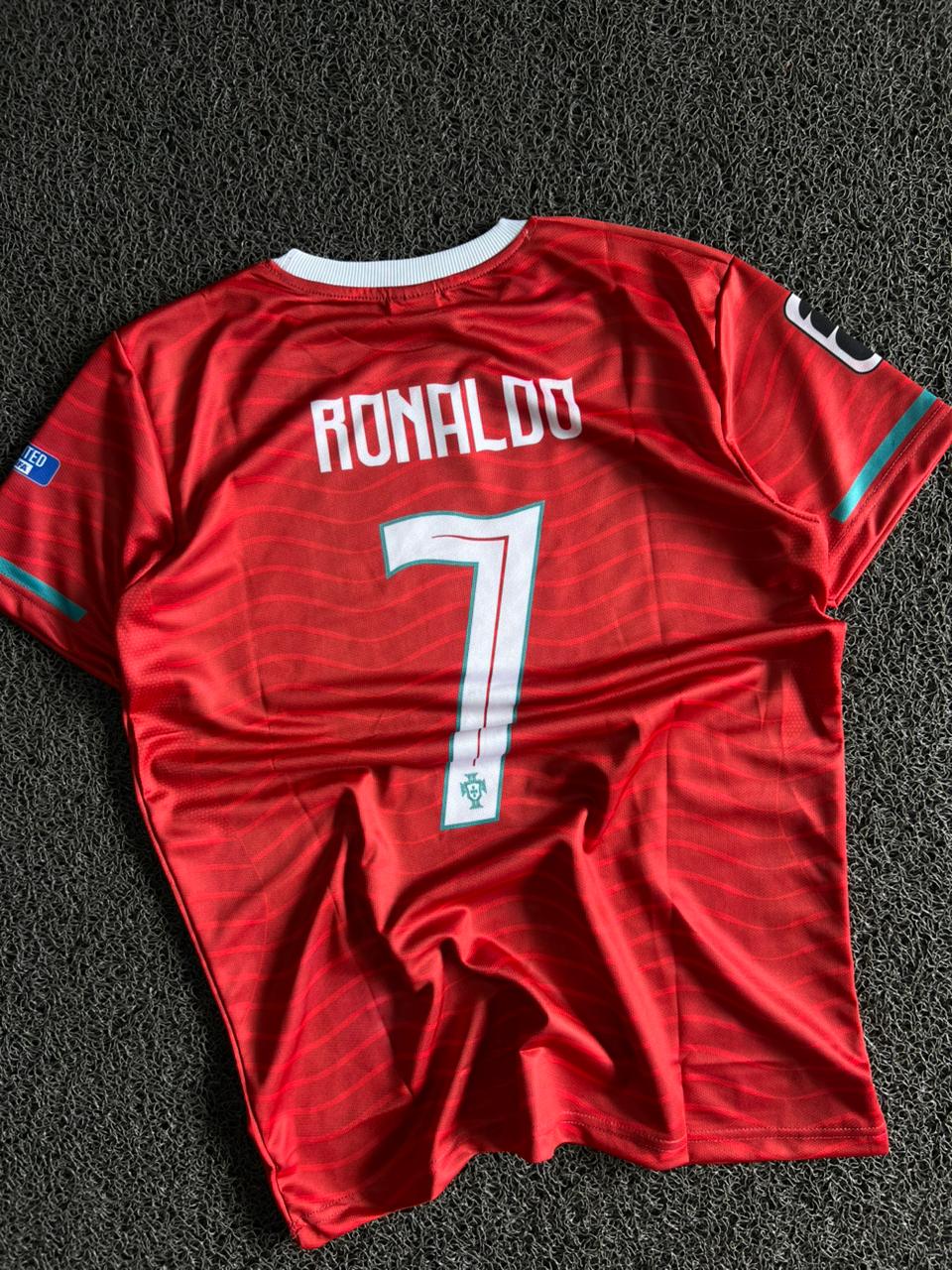 Cristiano Ronaldo #7 Portugal Home Football Jersey – Red Replica Kit