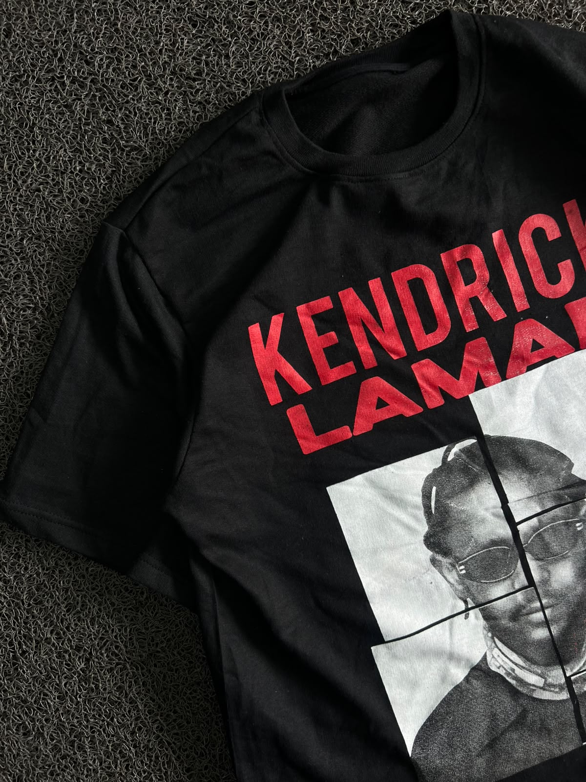 Kendrick Lamar Graphic T-Shirt – Red Typography & Portrait Print