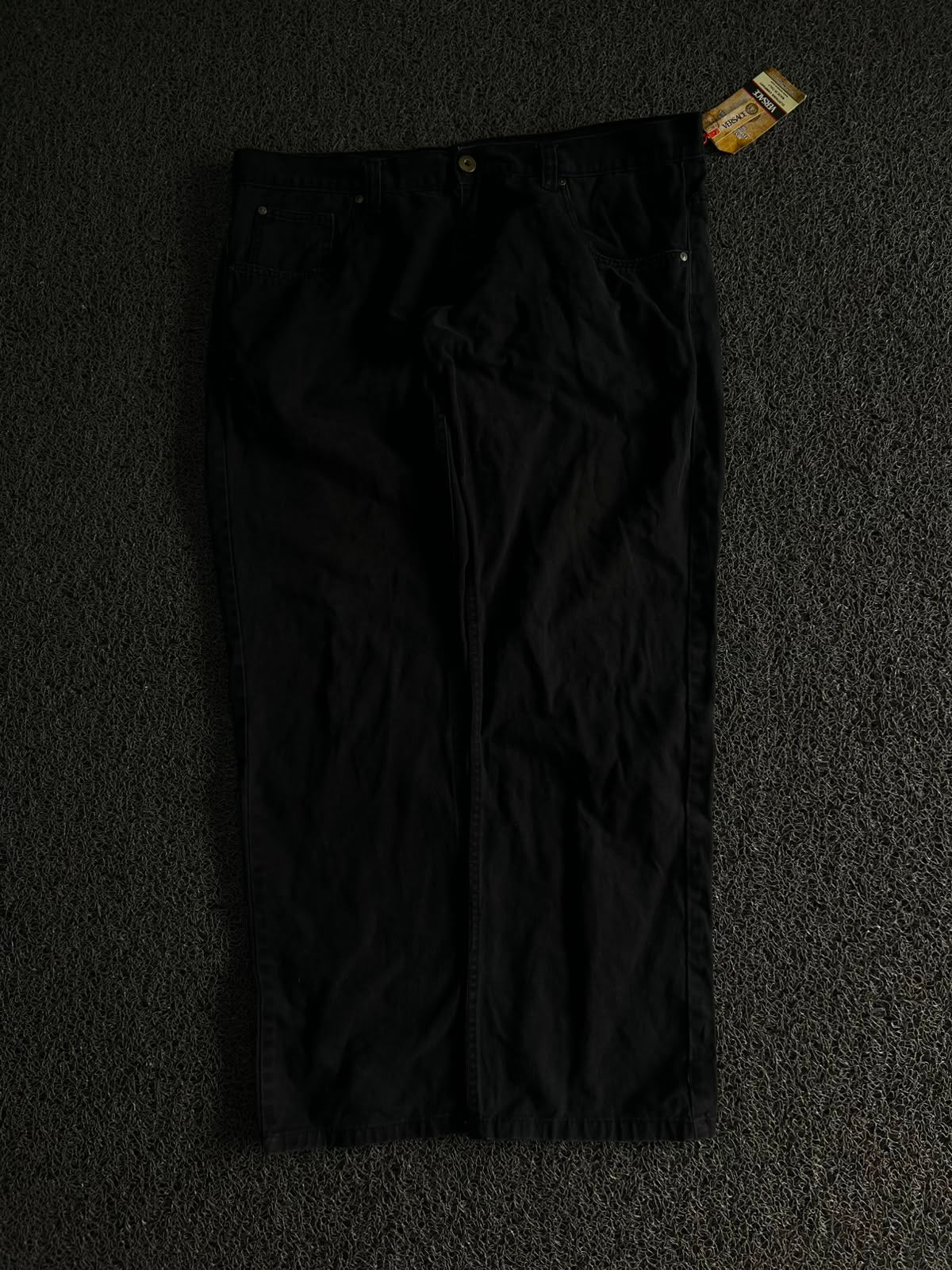 Versace Black Straight Fit Denim Jeans – Classic 5-Pocket Casual Pants