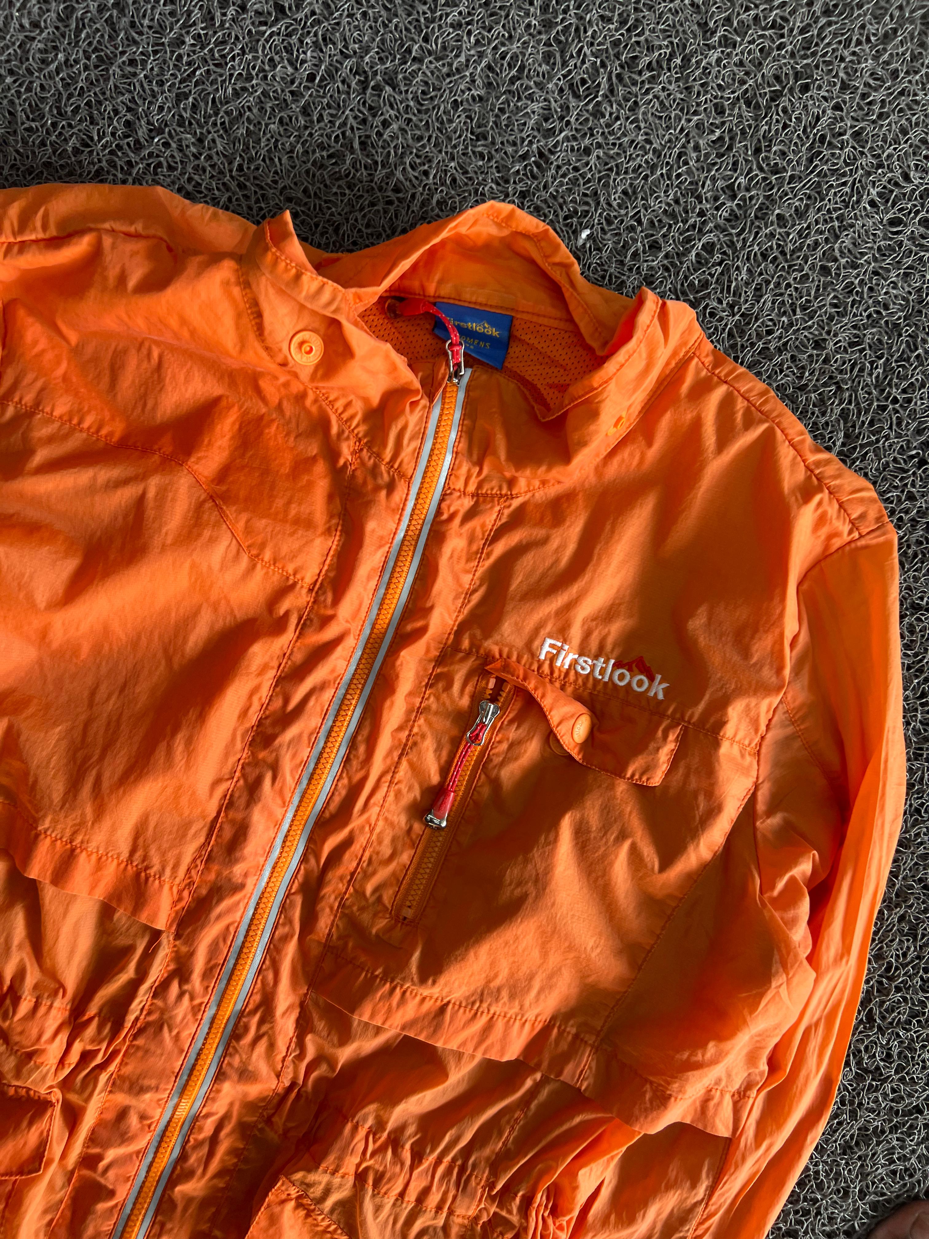 Firstlook Orange Lightweight Utility Windbreaker Jacket