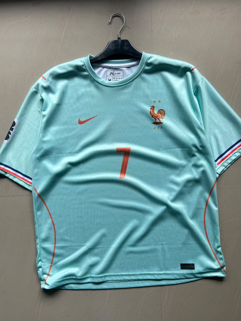Dembélé #7 Mint Green Away Football Jersey – Aero-Fit Fan Edition