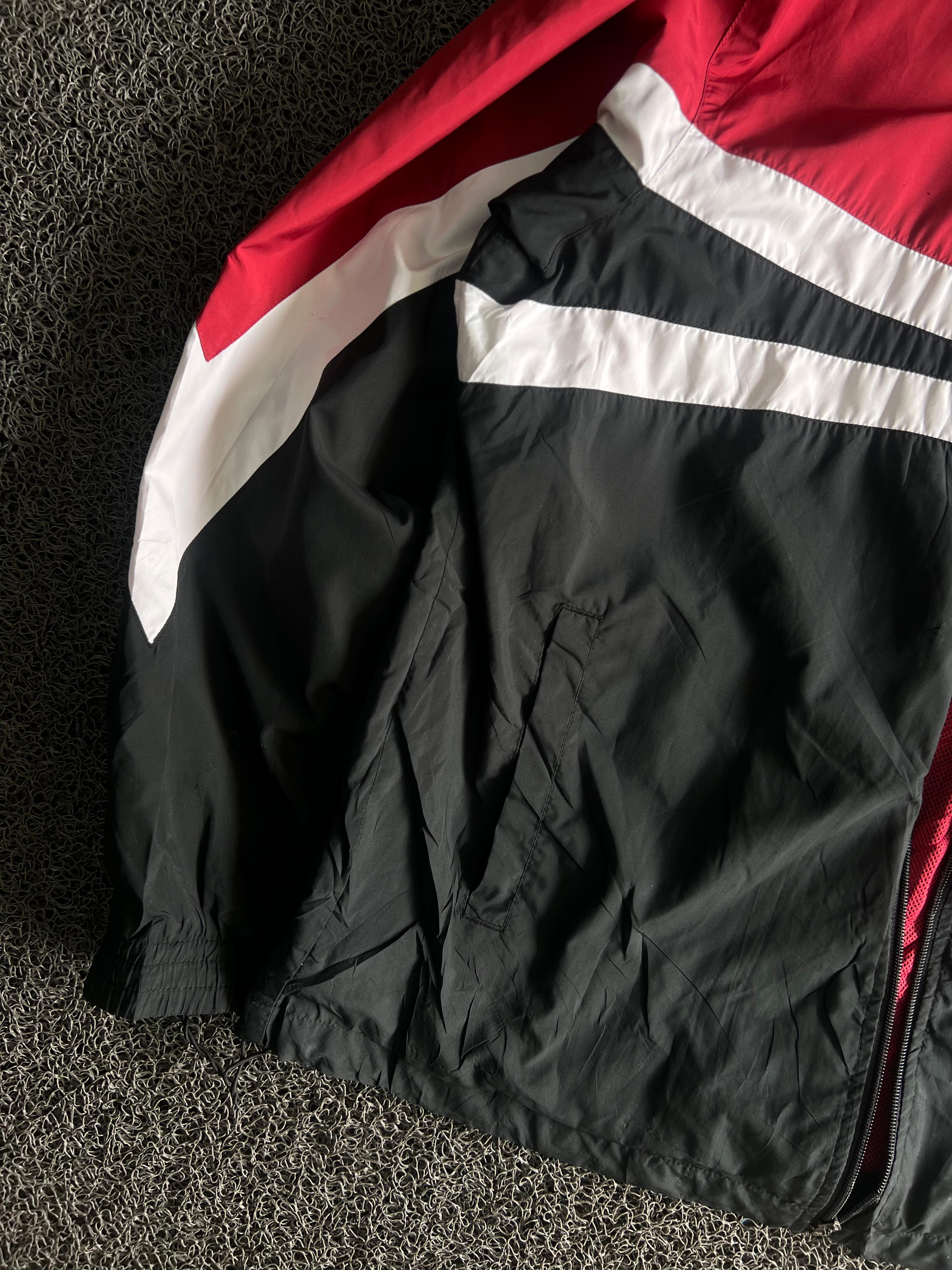 Men's No-Zip Color Block Windbreaker Jacket – High Neck Lightweight Casual Outerwear