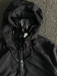 Vintage ECKO Black Hooded Windbreaker Jacket