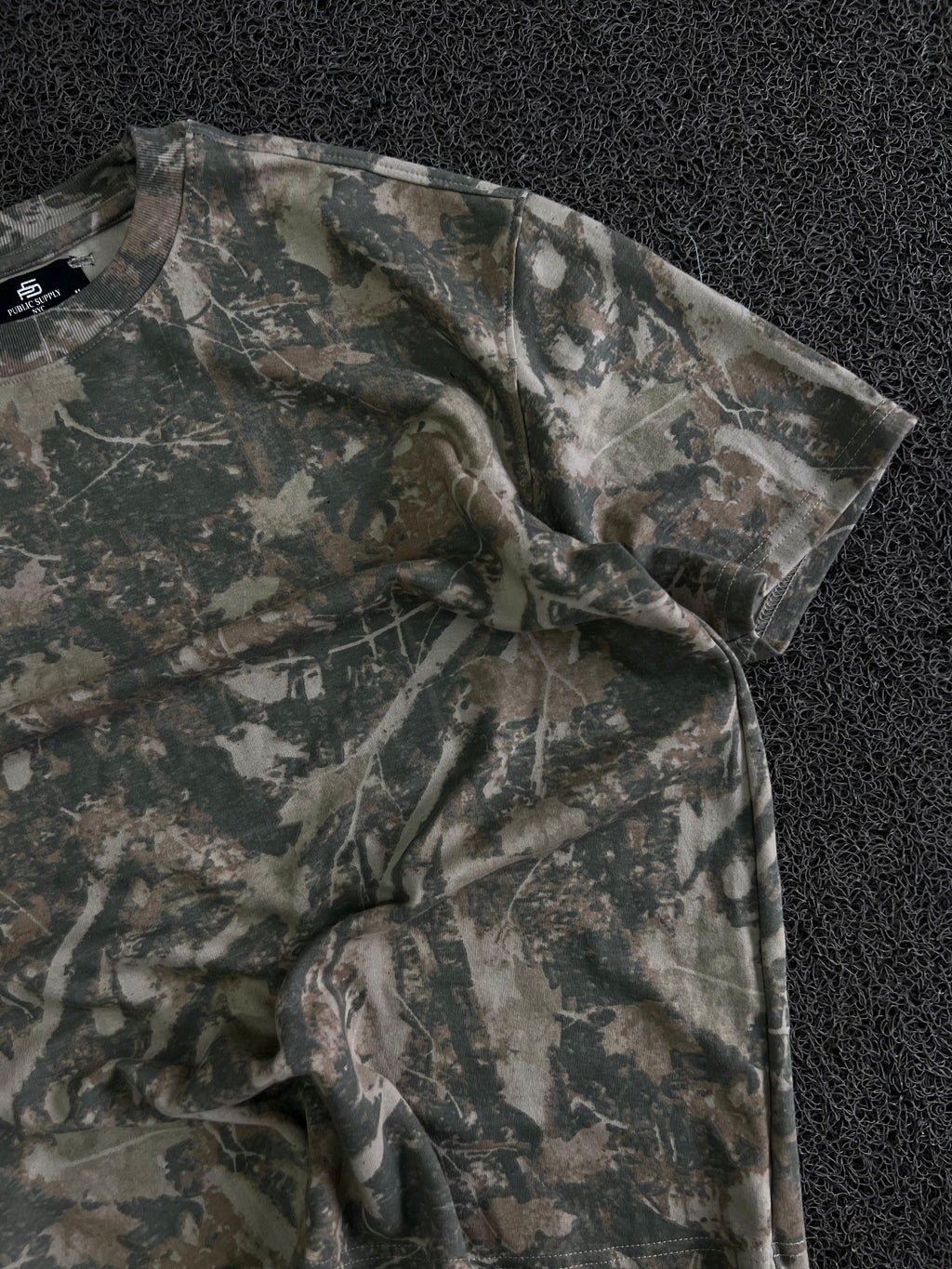 Woodland Camo Oversized Premium Cotton T-Shirt
