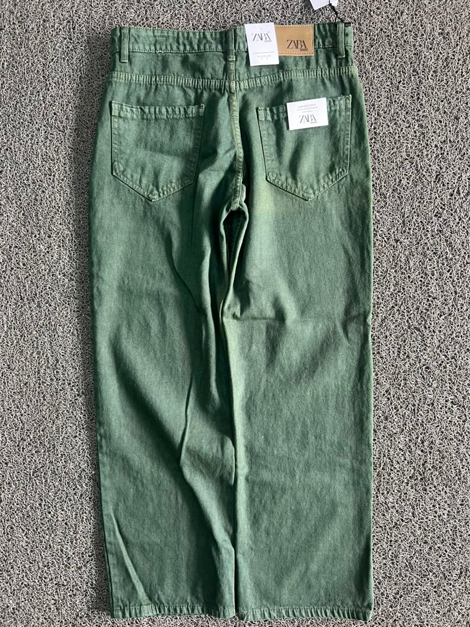 Green Casual Denim Jeans