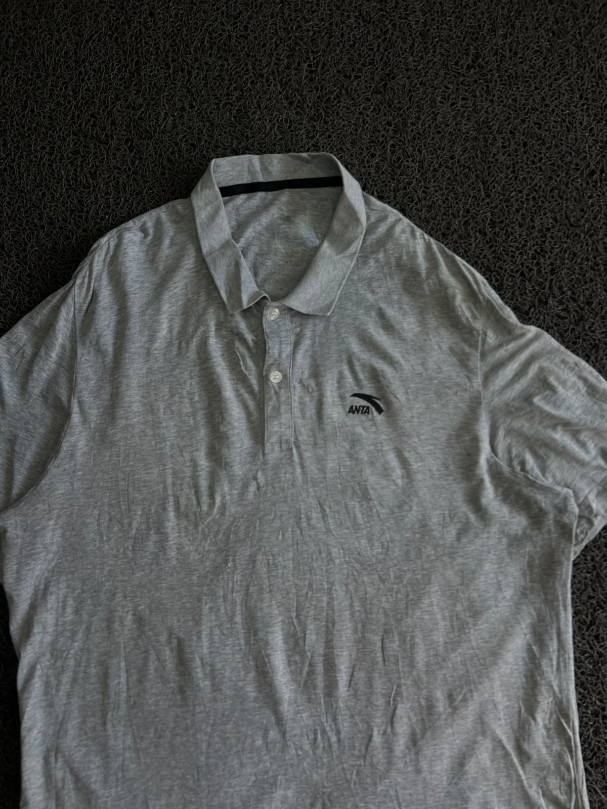 Vintage Grey ANTA Polo T-Shirt