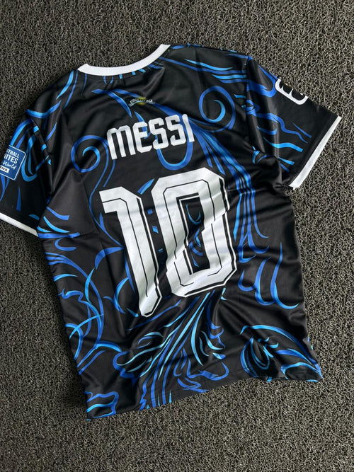 Argentina Messi #10 Black & Blue Special Edition Football Jersey