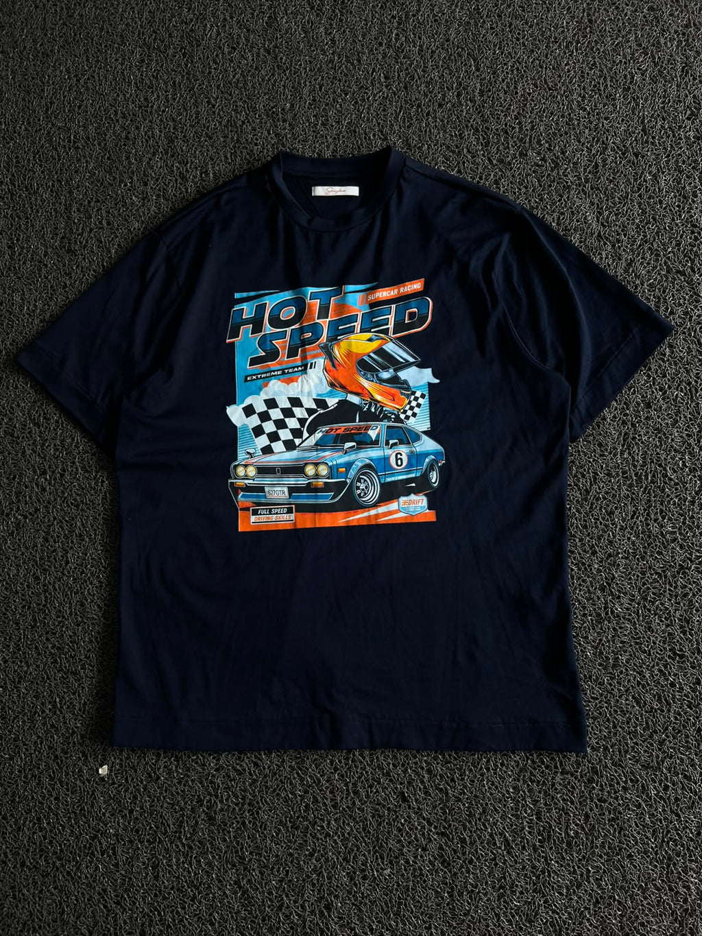 Hot Speed Supercar Racing Graphic  T-Shirt