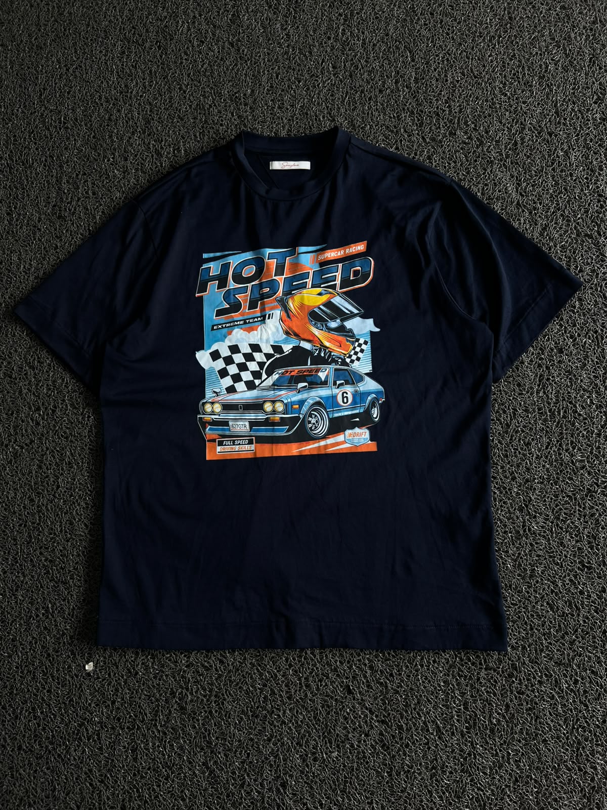 Hot Speed Supercar Racing Graphic  T-Shirt