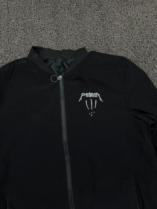 Palm Angels Logo Print Bomber Jacket – Full Zip Streetwear Jacket