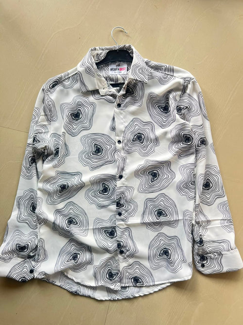 Premium Floral Print Button-Up Shirt