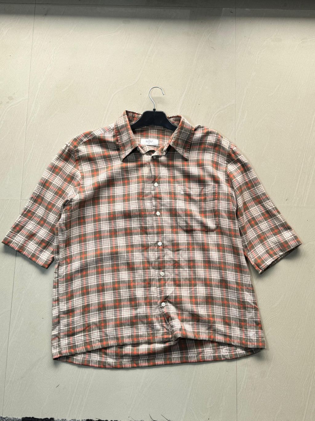 Hellfire Club Hawkins Oversized Boxy Check Shirt