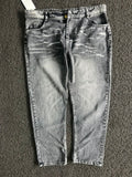 H&M Heavy Denim Washed Grey Straight Fit Jeans