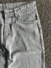 Light Grey Wash Wide Leg Denim baggy Jeans