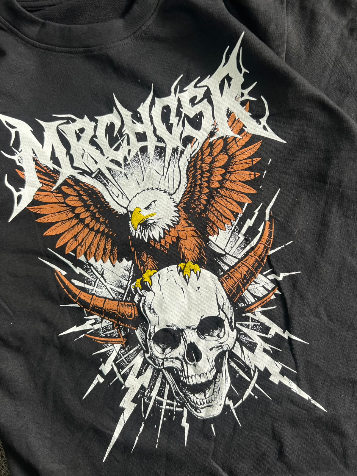 Eagle & Skull Graphic T-Shirt – Gothic Streetwear Style