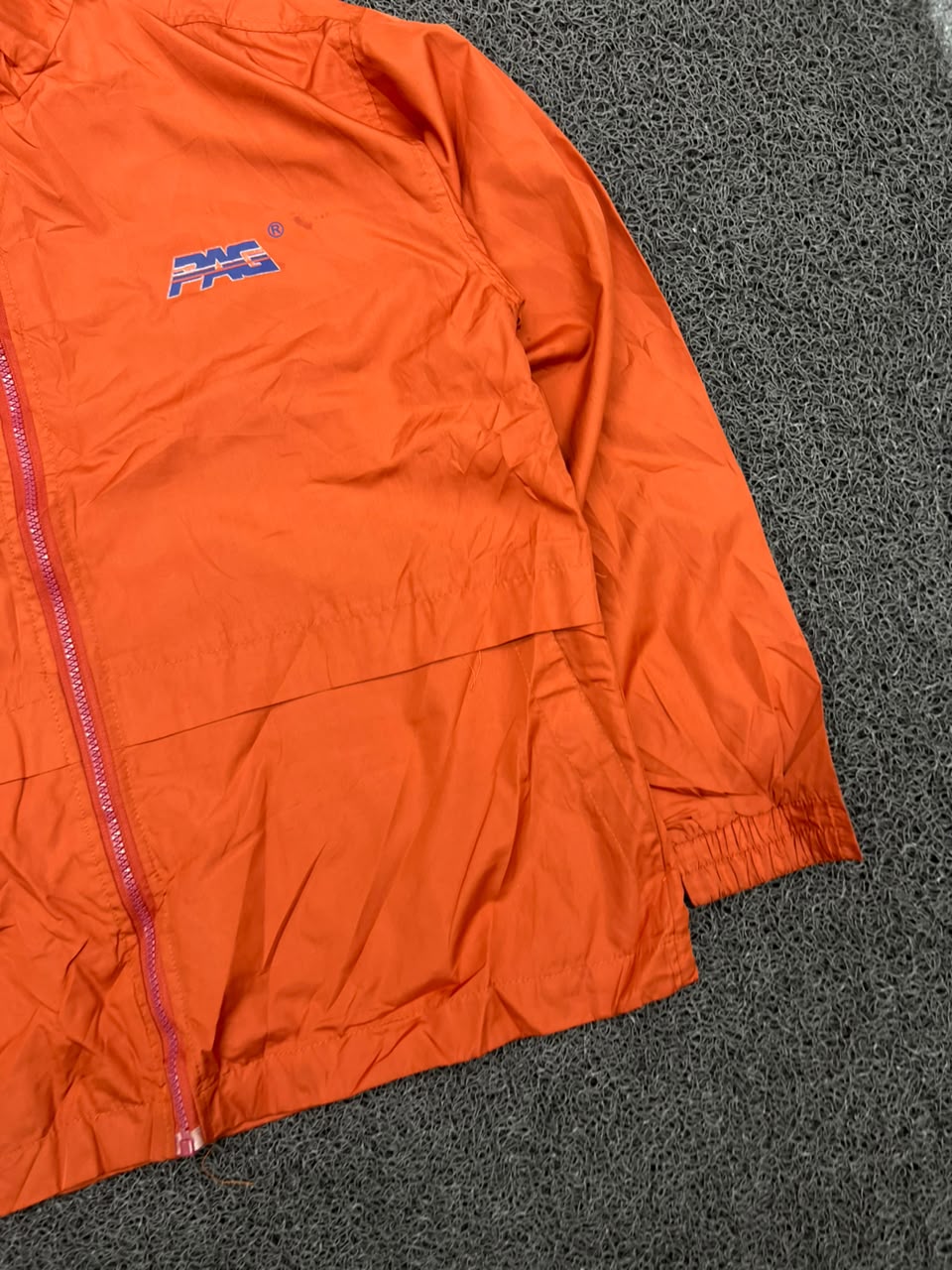Vintage PAC Orange Lightweight Windbreaker Jacket