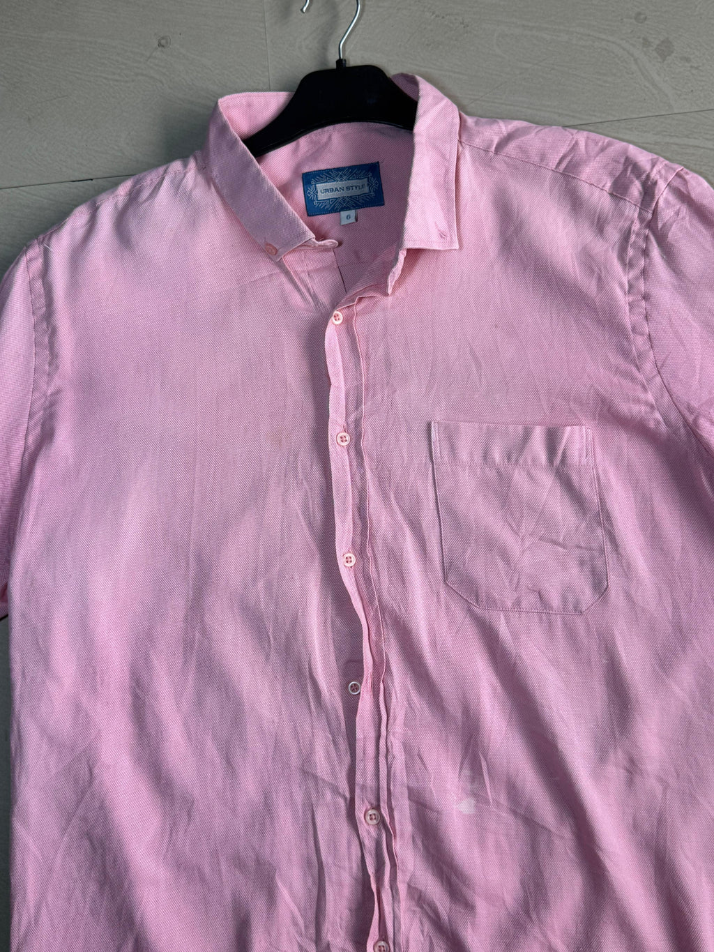 Oversized Boxy Pink Graphic Shirt – 8 Ball Print