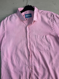 Oversized Boxy Pink Graphic Shirt – 8 Ball Print