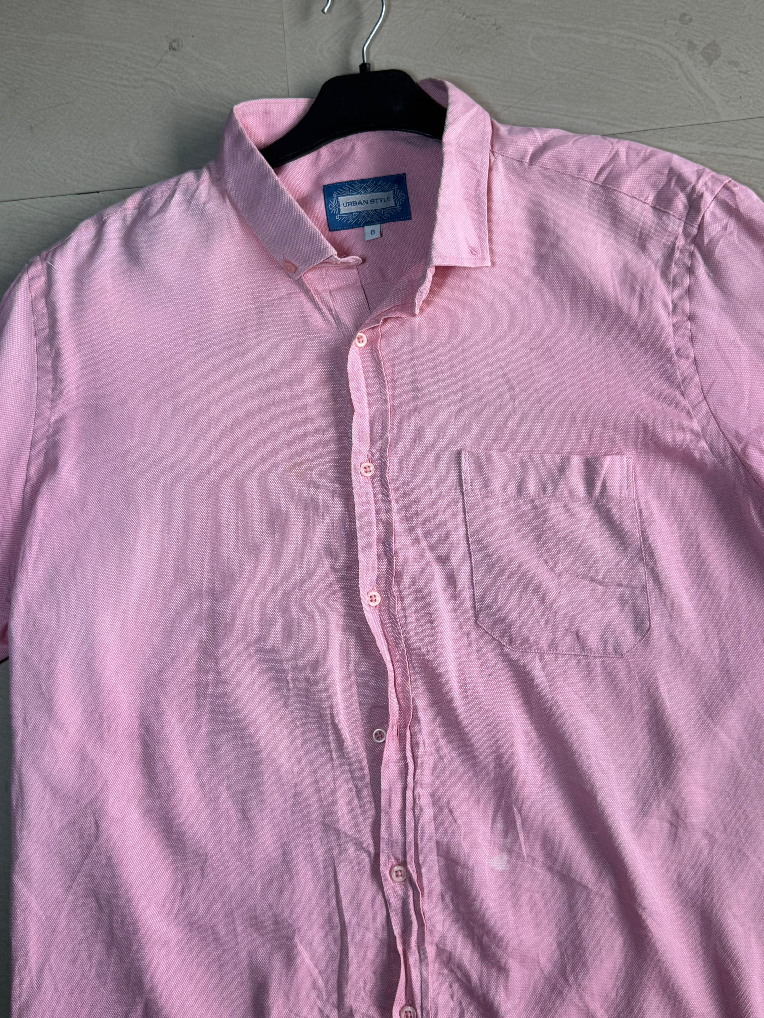 Oversized Boxy Pink Graphic Shirt – 8 Ball Print