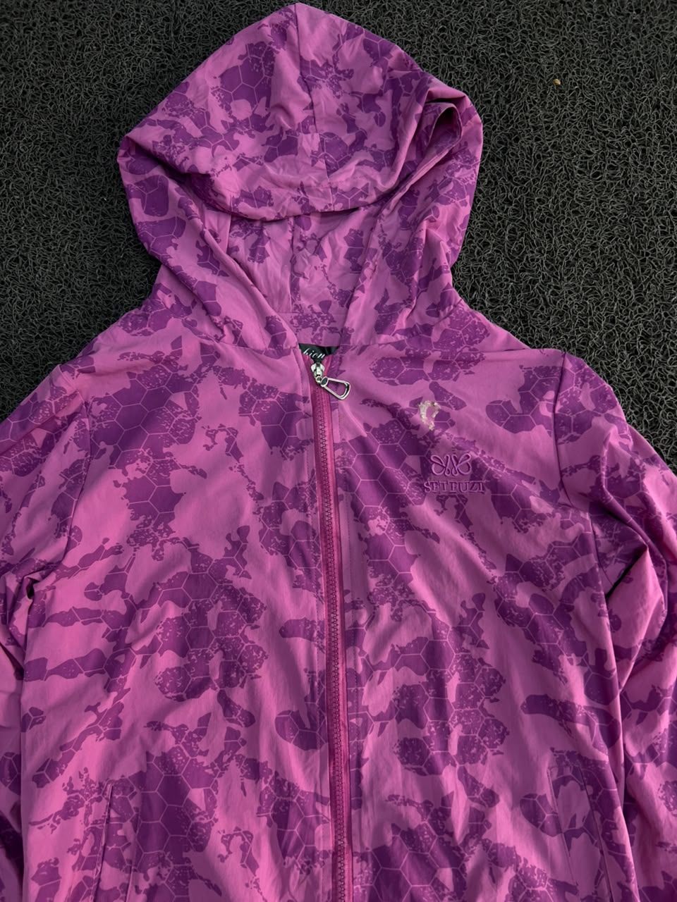 Camo Hooded Windbreaker Jacket | Lightweight Full-Zip