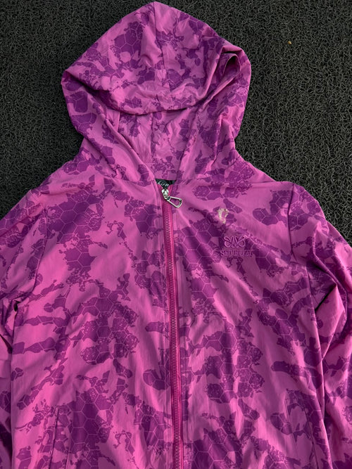 Camo Hooded Windbreaker Jacket | Lightweight Full-Zip