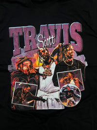 Travis Scott Graphic Sleeveless T-Shirt – Black Vintage Concert Style Tee