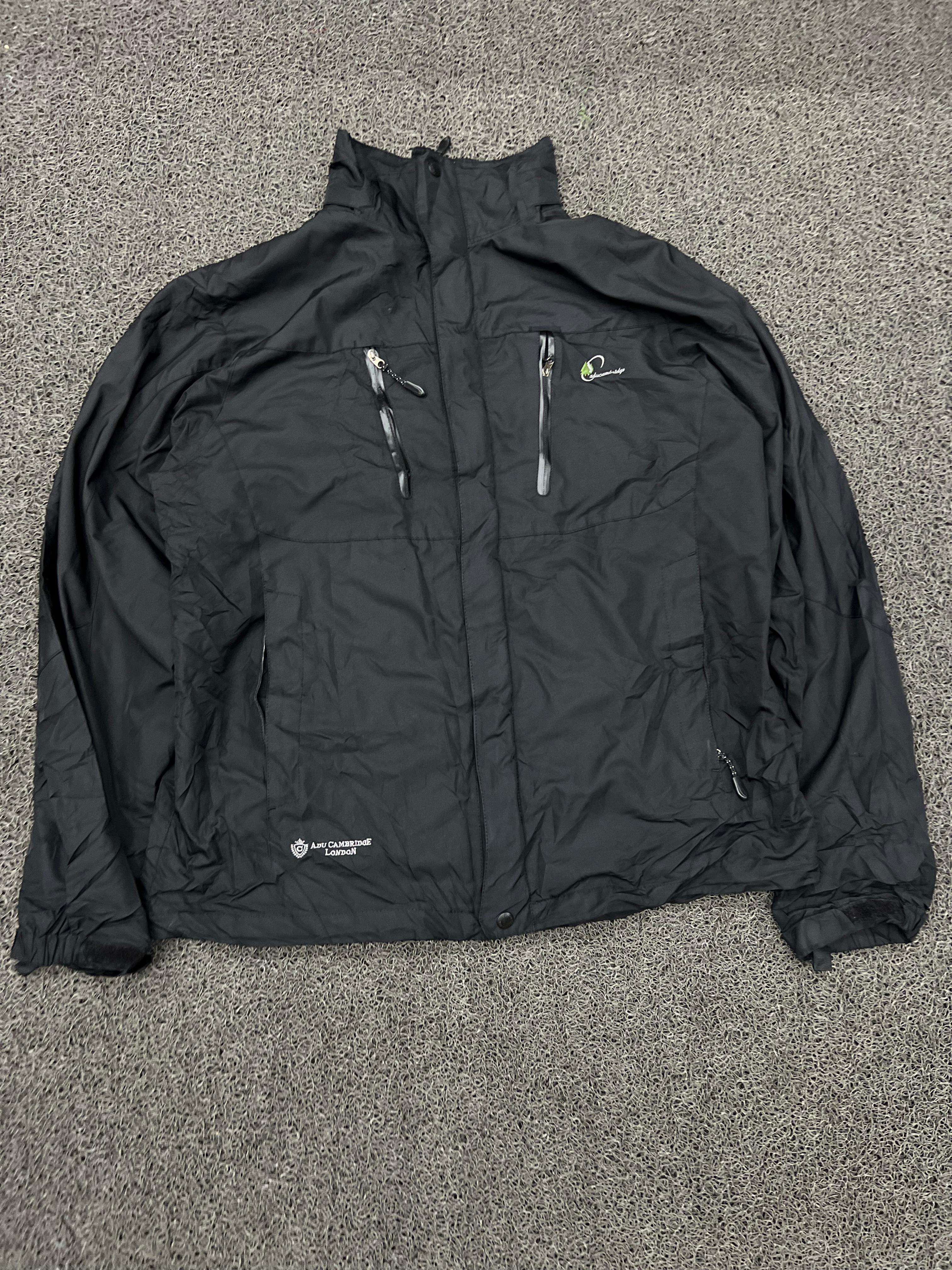 Abu Cambridge London Black Outdoor Waterproof Zip Jacket