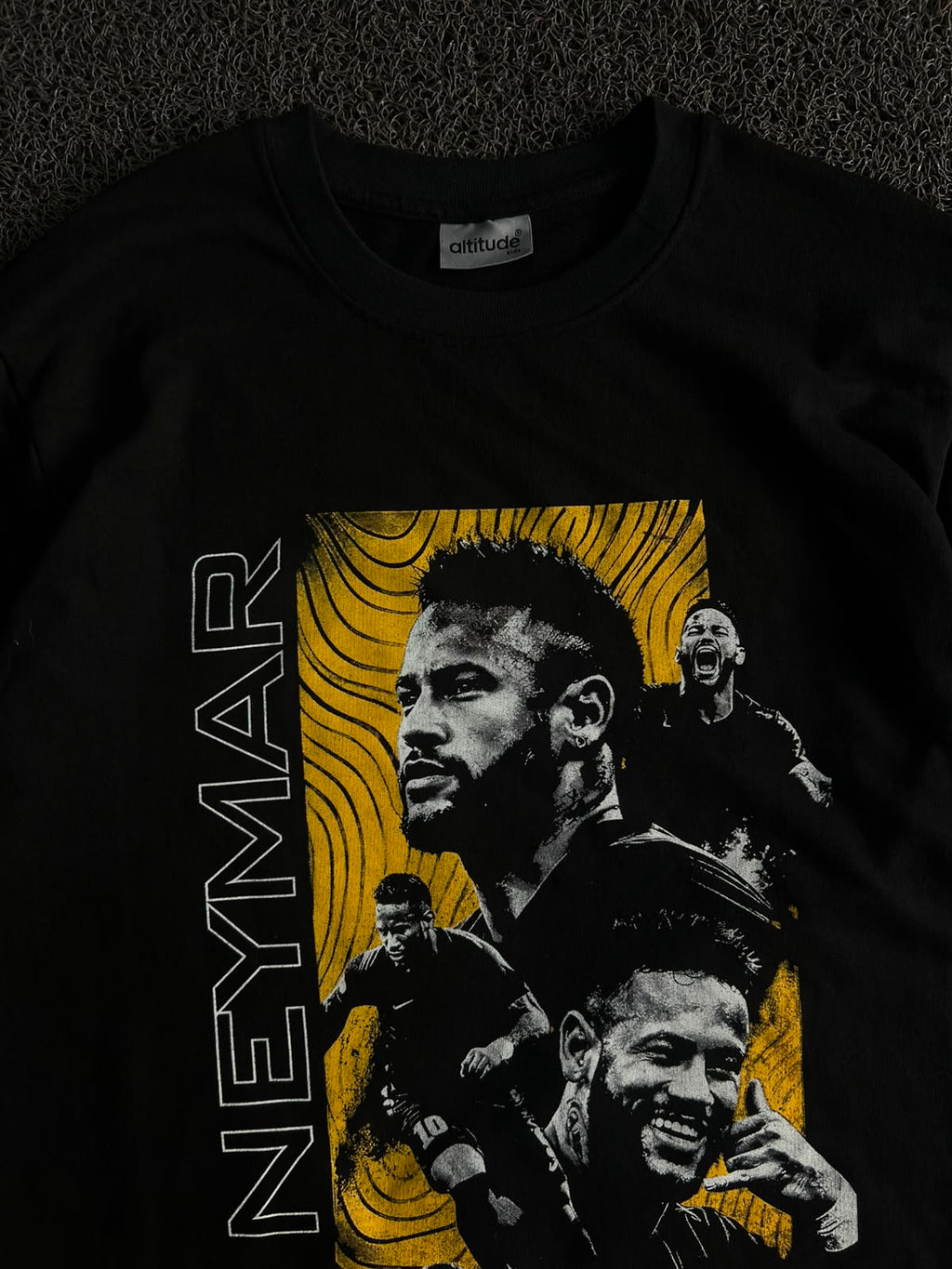 Neymar "Never Stop Dreaming" Graphic T-Shirt – Black | Football Streetwear Tee