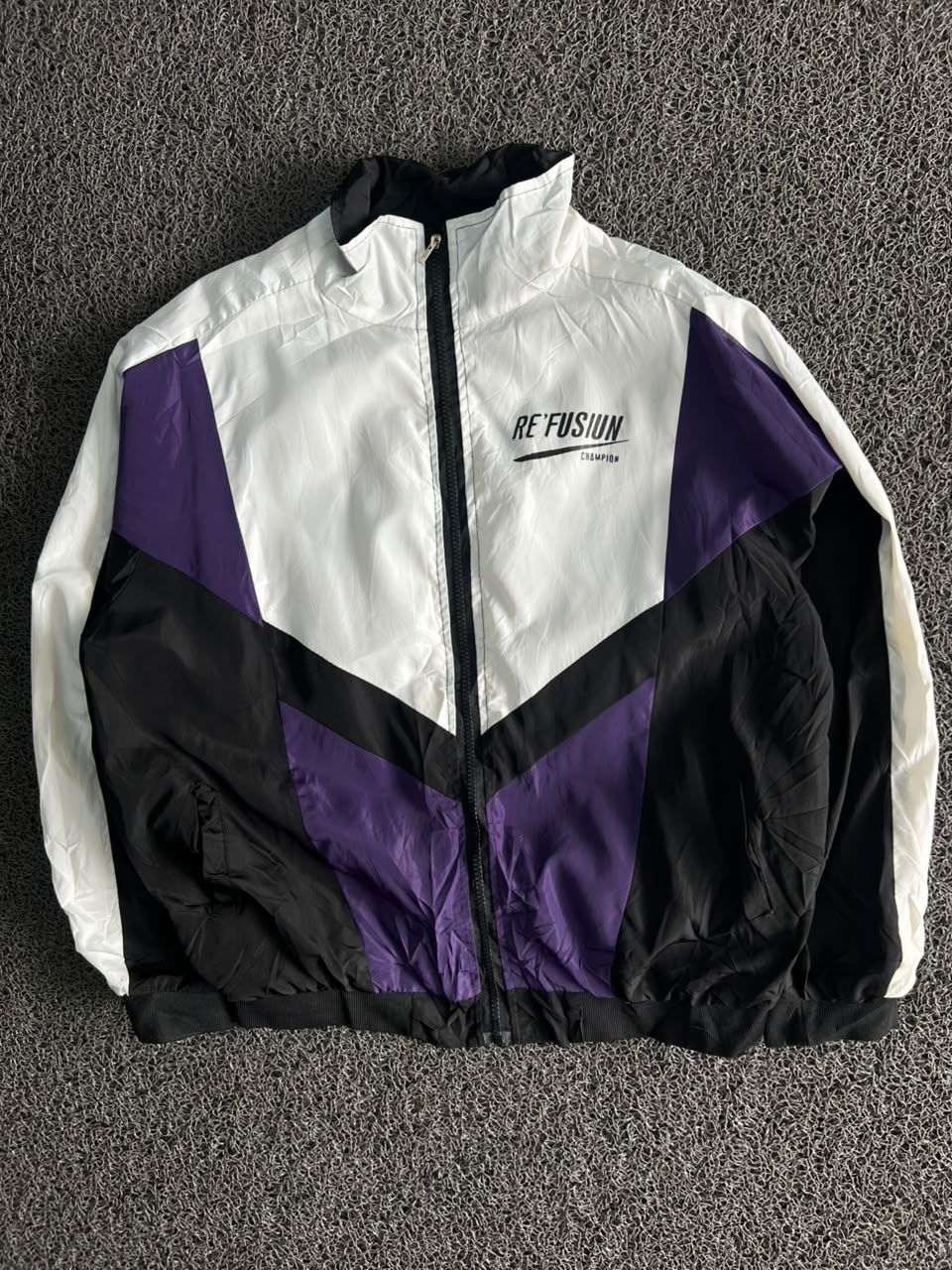 Refusion Colorblock Casual Zip Jacket