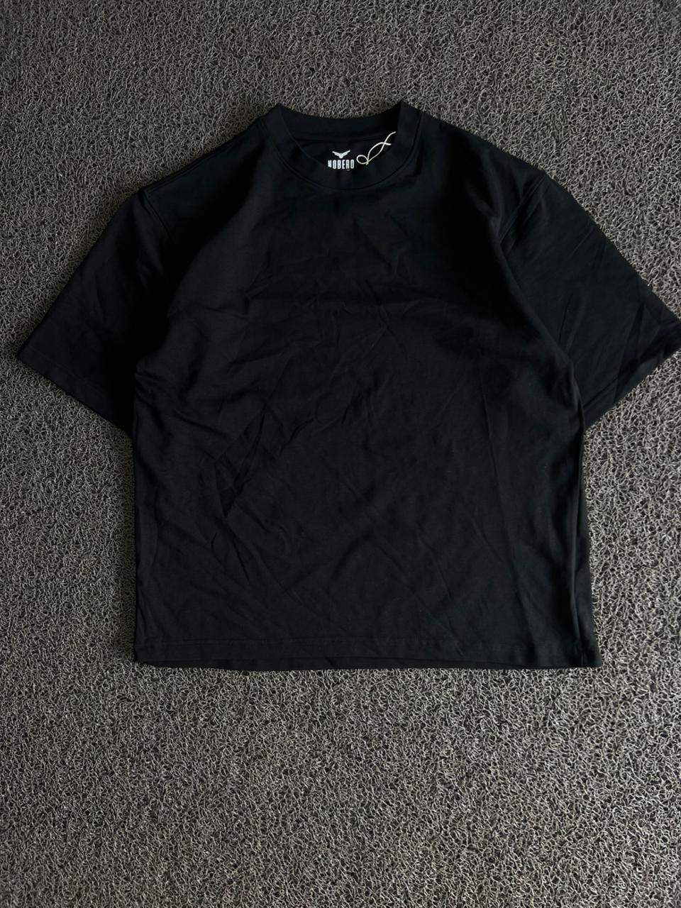 Black Nobero Classic Crew Neck T-Shirt
