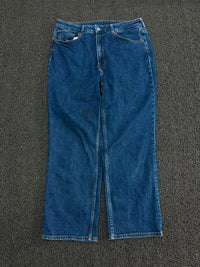 Premium Thrift Blue Straight Leg Jeans