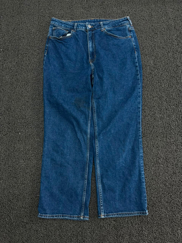 Premium Thrift Blue Straight Leg Jeans