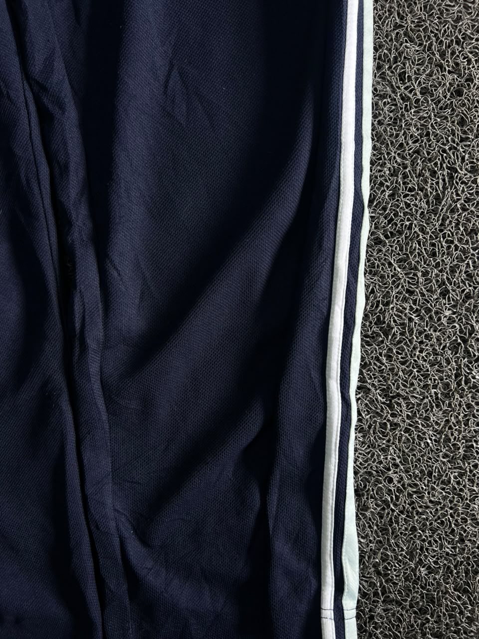 Vintage Track Pants with White Side Stripes