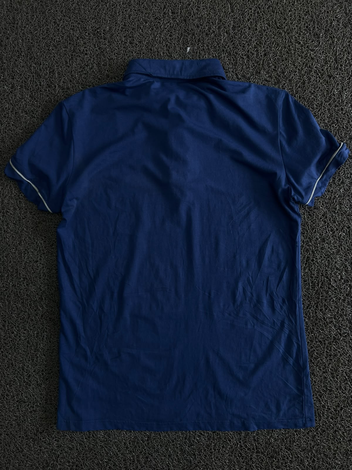 Calvin Klein Blue Polo T-Shirt with Contrast Piping
