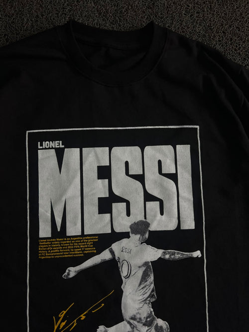 Lionel Messi Graphic Print Oversized T-Shirt