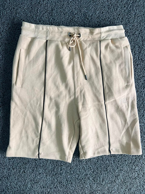 Ferré Milano Drawstring Sweat Shorts with Contrast Side Piping