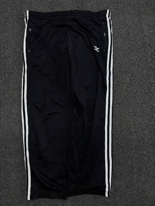 Vintage Adidas Black Side-Stripe Track Pants
