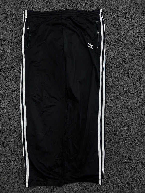 Vintage Adidas Black Side-Stripe Track Pants