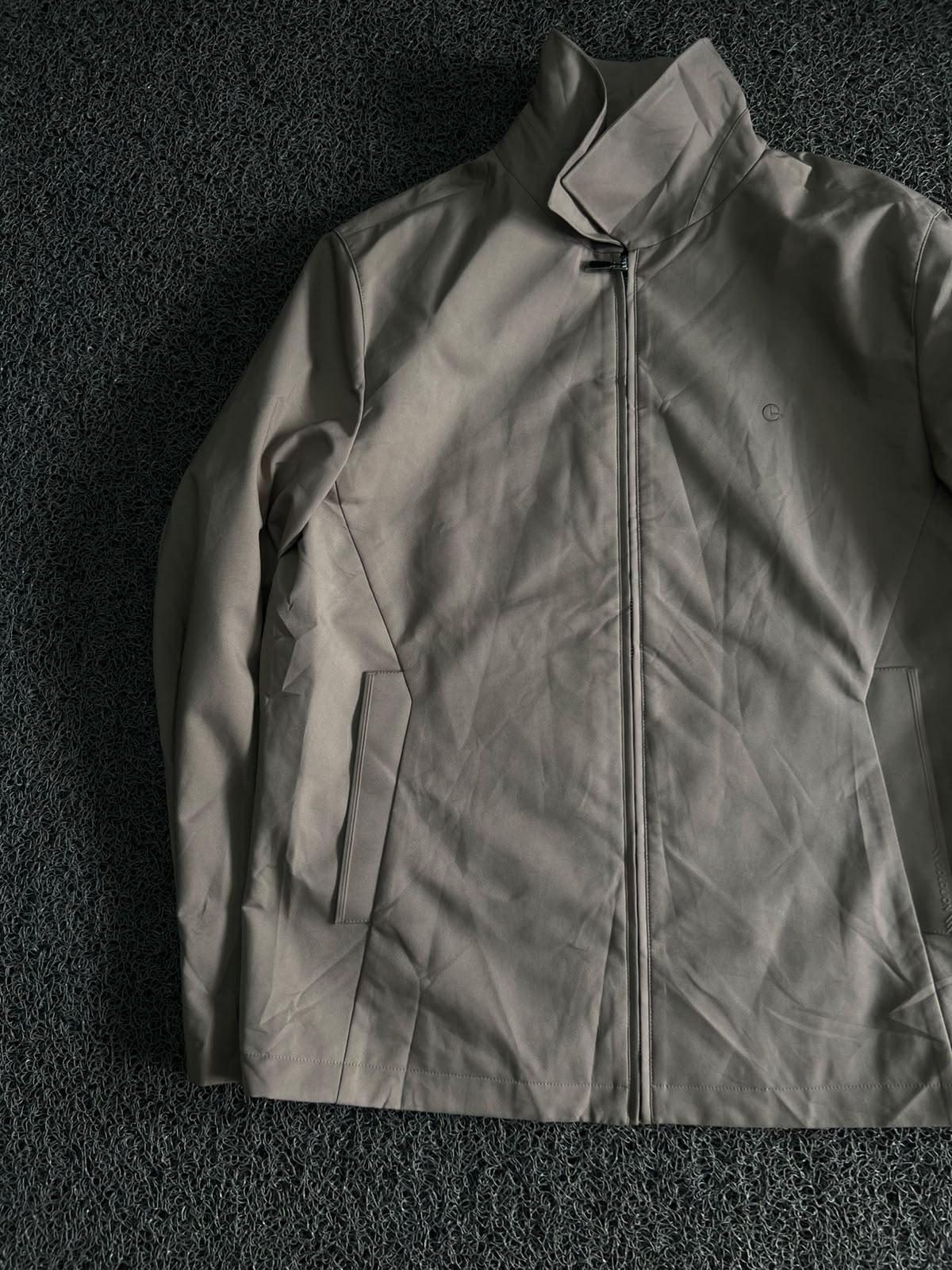 Full-Zip Casual Jacket with Side Pockets