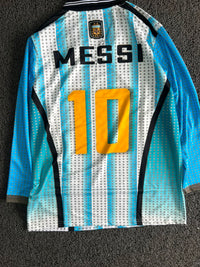 Argentina 1994 Retro Home Jersey – Messi #10 Long Sleeve Classic Football Jersey
