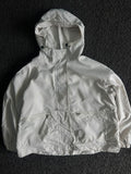 Lightweight White Hooded Streetwear Jacket