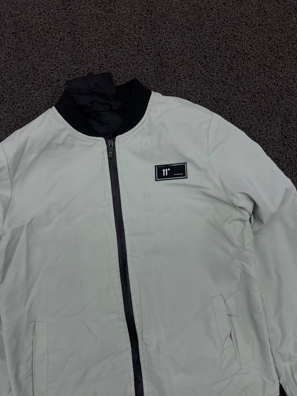 11 Degrees Logo Bomber Jacket – Full Zip Windbreaker