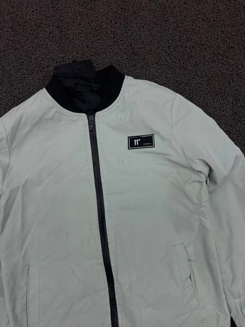11 Degrees Logo Bomber Jacket – Full Zip Windbreaker